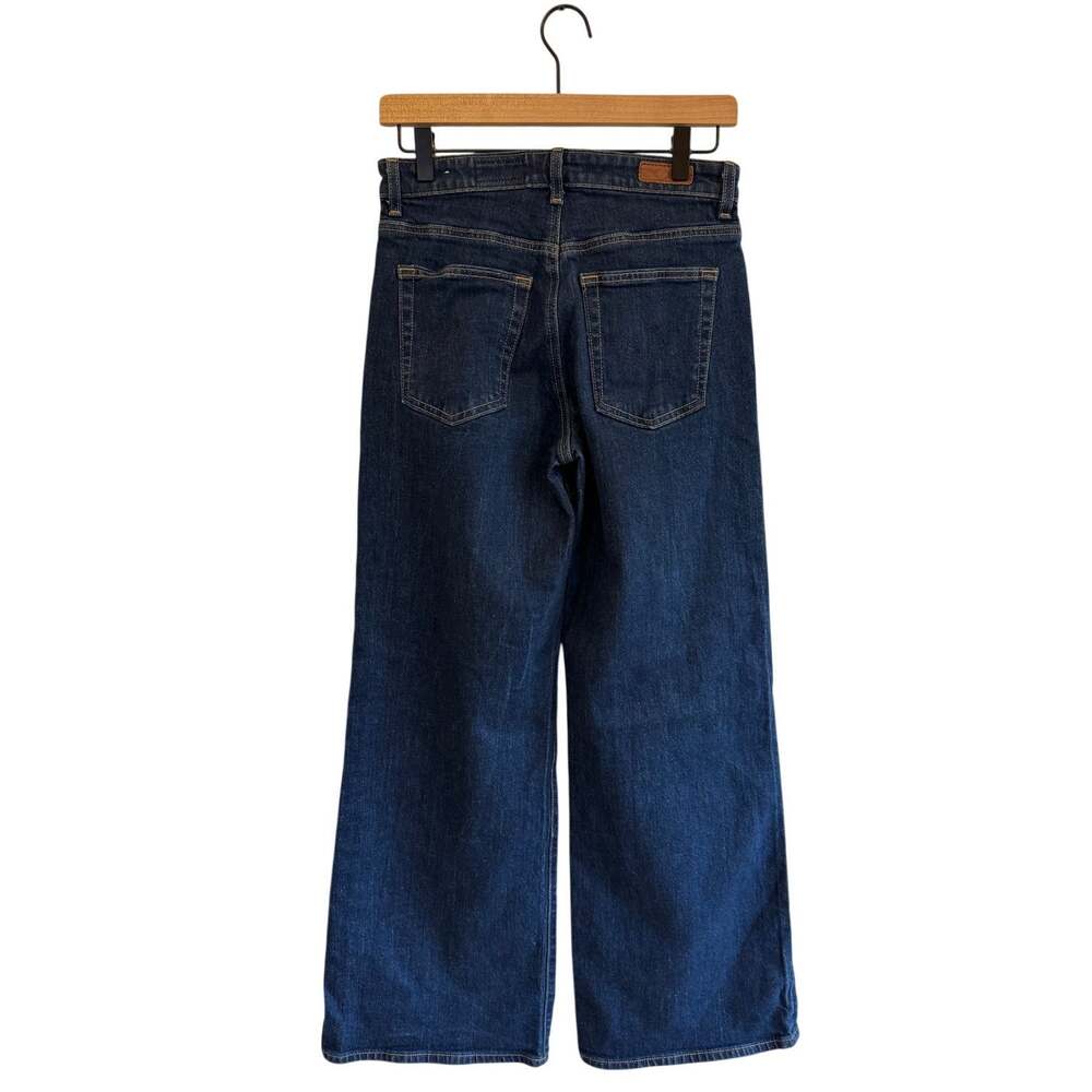 AG Saige Wide Leg Mid Rise Dark Wash Jeans Womens Size 27 - Picture 2 of 5